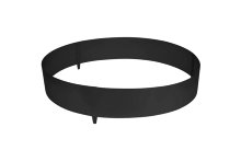 Trädring Stål Galvaniserad Svart Ø110 cm